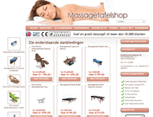 Tablet Screenshot of massagetafelshop.nl